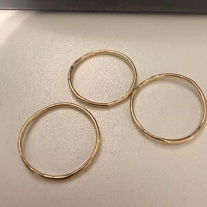 James Avery Gold Delicate Forged Rings